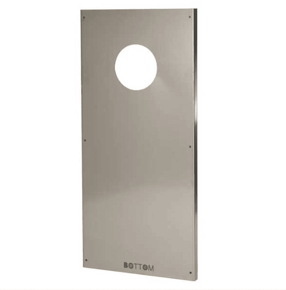Leisurecraft - 23"x 50" Stainless Back Wall Plate with Hole
