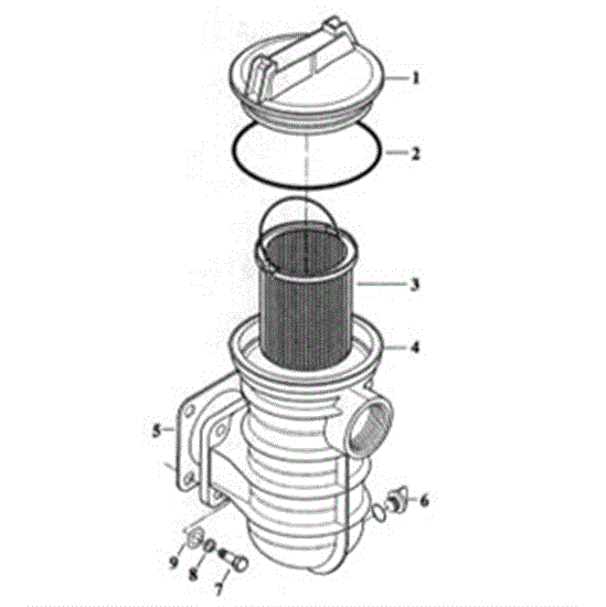 Sta-Rite DuraGlas MaxeGlas 5" Trap Assembly