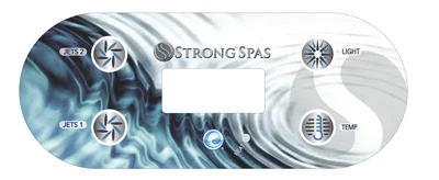 Strong Spa 406U Oval 4 Button Overlay 13833 2 Jets