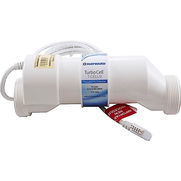 Hayward TurboCell T-9 Salt Cell for Inground Pools up to 25,000 Gallons – Genuine Hayward Chlorinator Replacement for AquaRite Systems
