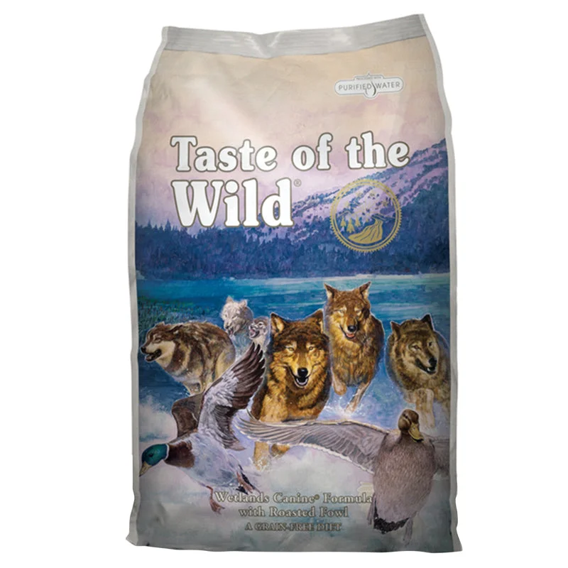 Taste of the Wild Wetlands Adult Roasted Fowl Dry Dog Food Grain Free 28 lb