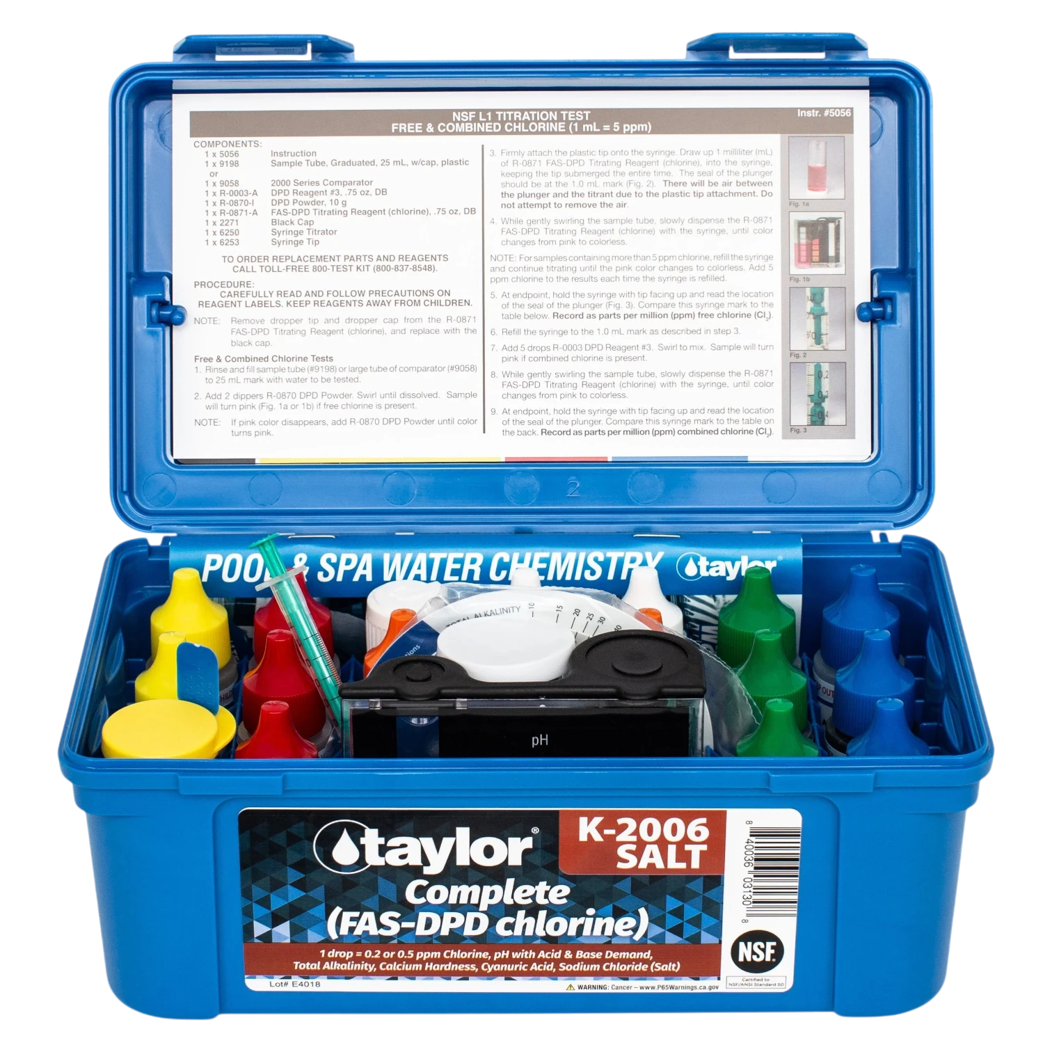 Taylor Complete K-2006 Test Kit with Salt