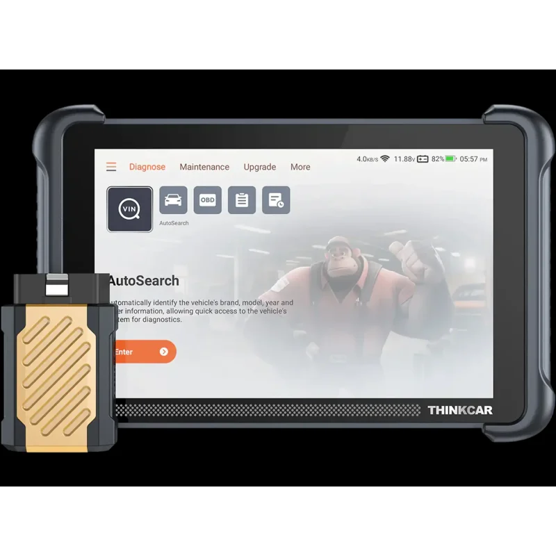 Thinkcar Platinum 191 Diagnostic Scanner 8" Full System OBD2 Scan Tool with Active Test Functions New