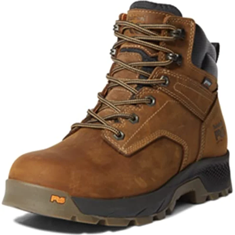 Timberland PRO Men's Titan EV Soft Toe Waterproof Boots (Brown) Size 8M