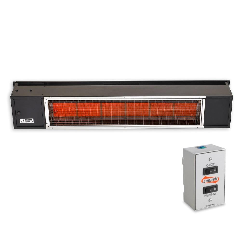 Sunpak S34 Two Stage Infrared Heater, 48", 25,000 and 34,000 BTU, Natural Gas, Black | 12042
