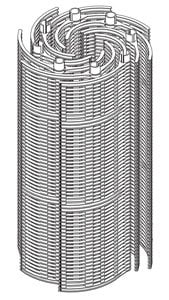 Full Set of Grids for PacFab (Pentair) FNS & FNS Plus 60 Sq. Ft. DE Filter (30in. tall) (FS-2005) (APCFS2005)