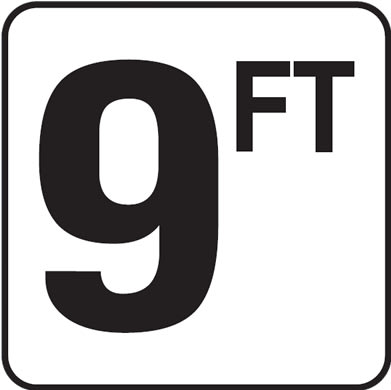 Inlays 9 with FT 6x6 Stick-On, 4" Numbers, Vinyl