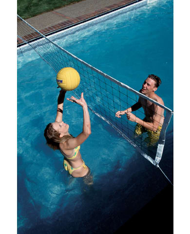 S.R. Smith Commercial Volleyball Game, 30’-36’ Net, Complete w/ Anchors