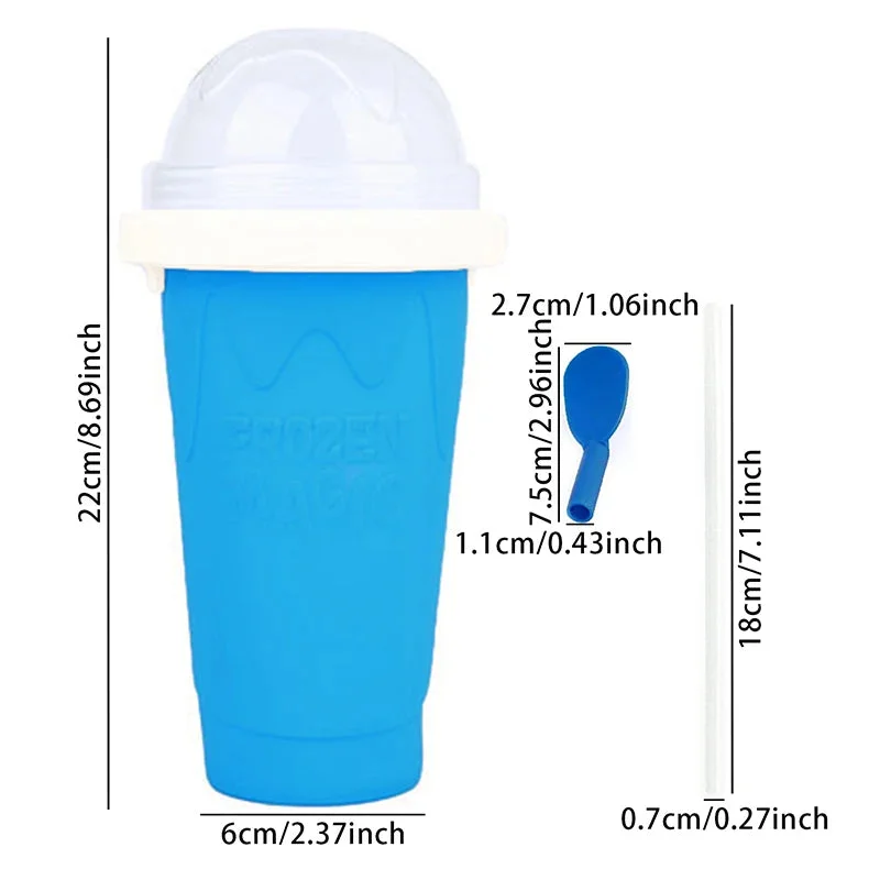 Vepine ChillMate | Cold Water Bottle with Instant Ice Feature | Durable Design for Refreshing Hydration Blue
