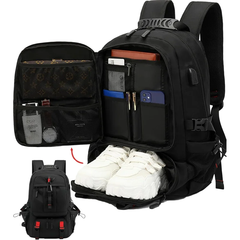 Versatile Travel Laptop Backpack | 60L Waterproof Design with USB Port for Secure Organization