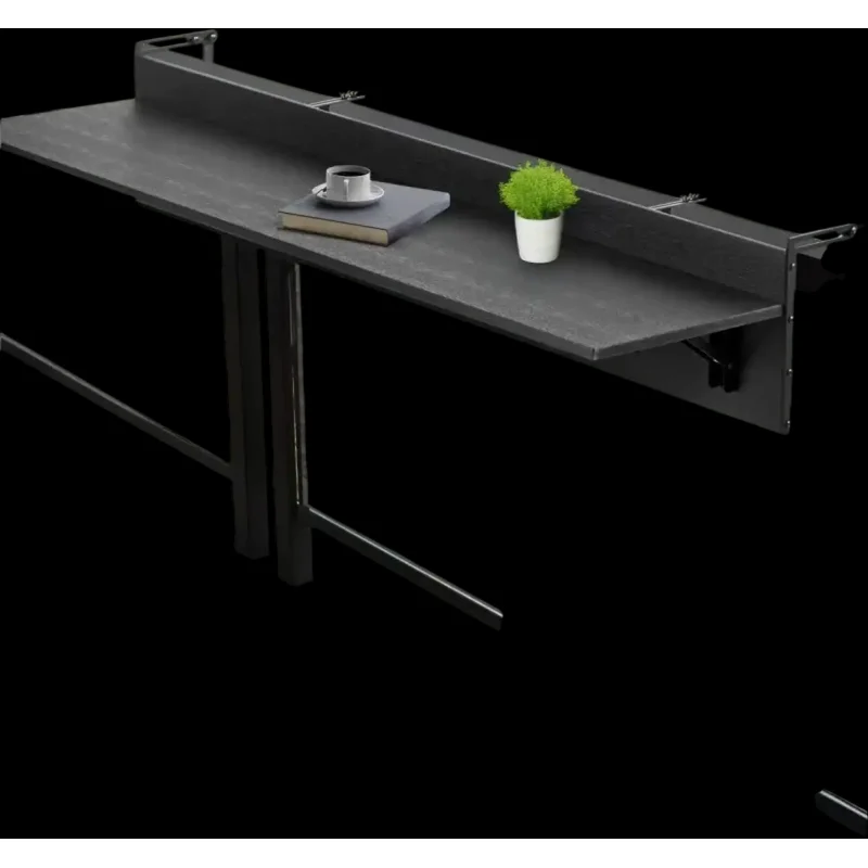 Vevor Balcony Table Folding Hanging Railing Patio Bar 12" x 59" New