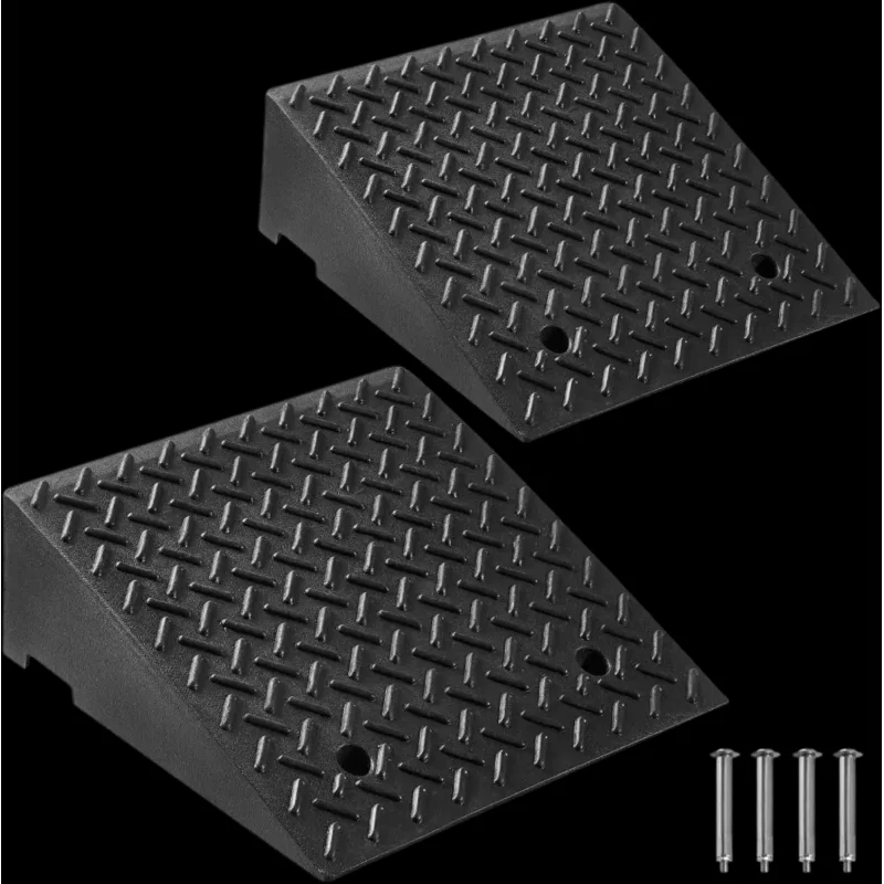 Vevor Curb Ramp 2-Pk 7" Rise 7000 lbs Driveway Threshold Ramp New