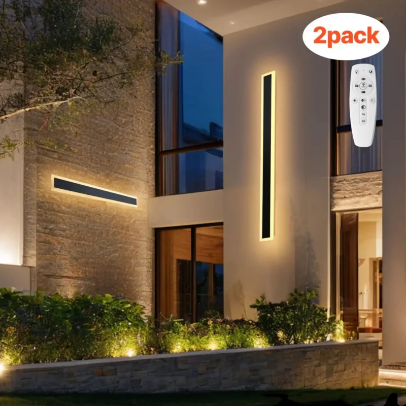 Vevor Outdoor Wall Lights 39.4" Dimmable Modern Exterior Wall Sconce 2-Pack New