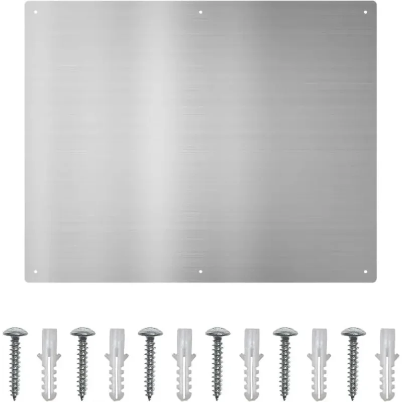 VIKIO HOME 30"x24" Heavy-Duty Stainless Steel Stove BacksplashStylish Wall Protector with Ultra Flat SurfaceResists Oil, Heat & StainsModern Look, Quick Installation