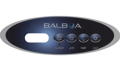 11520 BalboaTopside Control Overlay, 4-Btn, VL240