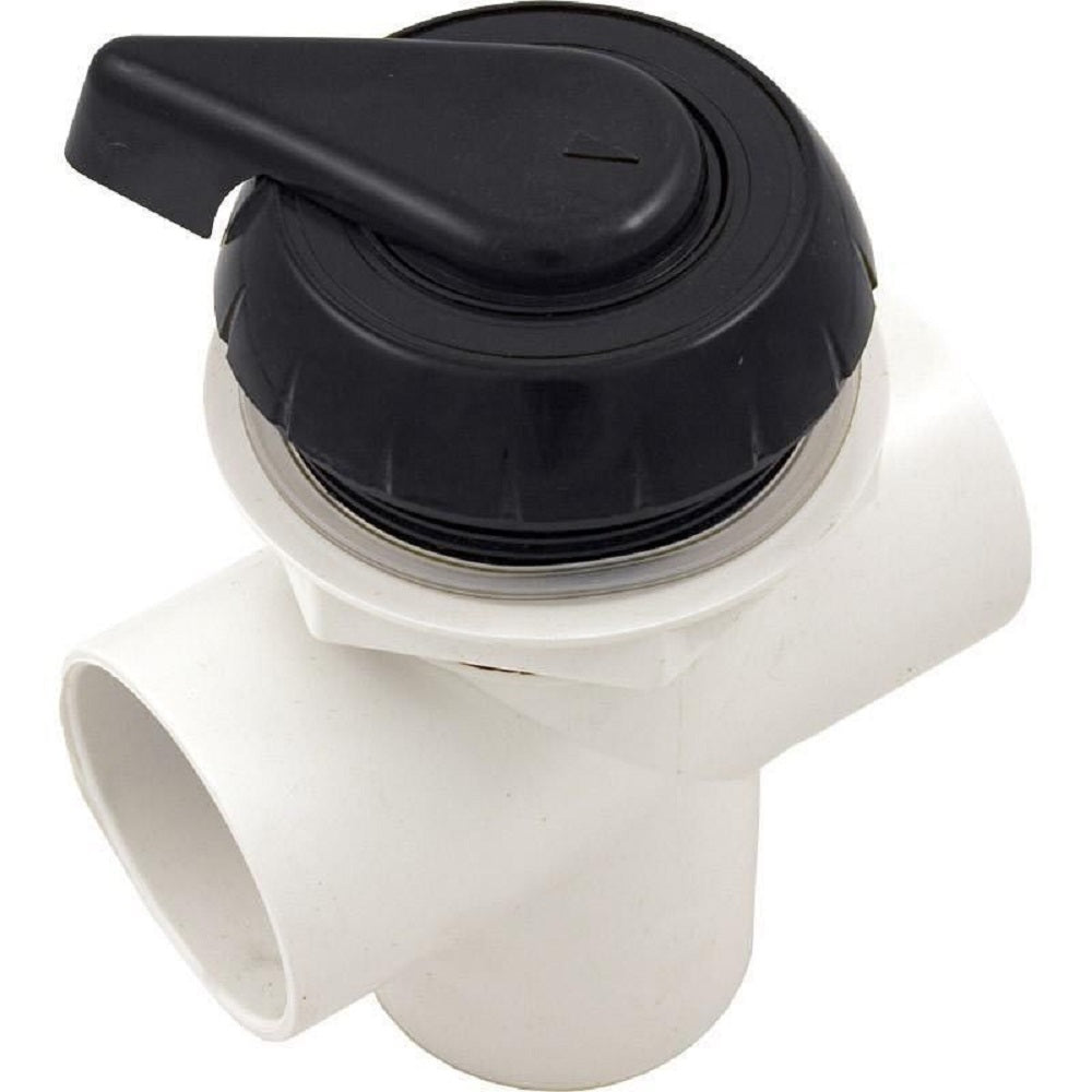 Waterway 600-3061 2" 3 Port Top Mount Notched Diverter Valve - Black