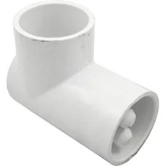 Waterway Plastics 90 Elbow, 1-1/2″ Slip x 1-1/2″ Slip, with Dual Thermowell | 400-5540