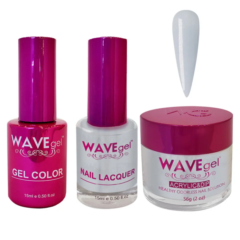 Wave Princess Collection 3-In-1 Matching Combo Set / 1 Gel Polish 0.5 oz. + 1 Lacquer 0.5 oz. + 1 Dip Powder 2 oz. / #66 Cloud Fall