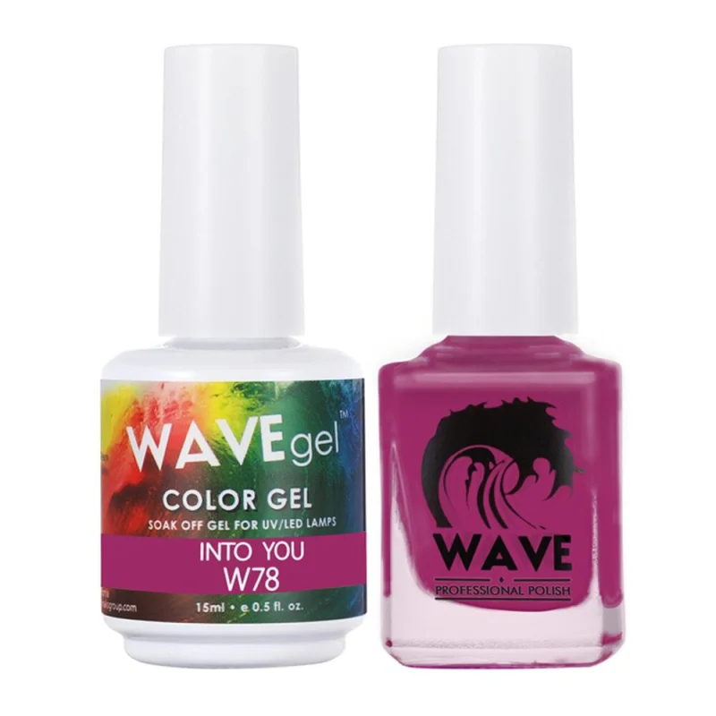 Wave Simplicity 2-In-1 Matching Duo Set / 1 Gel Polish 0.6 oz. + 1 Lacquer 0.5 oz. / #078 Into You - 22698