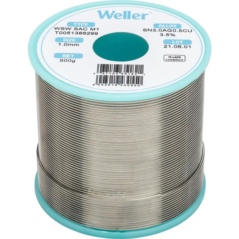 Weller T0051386299 Lead Free Solder Spool 500 G